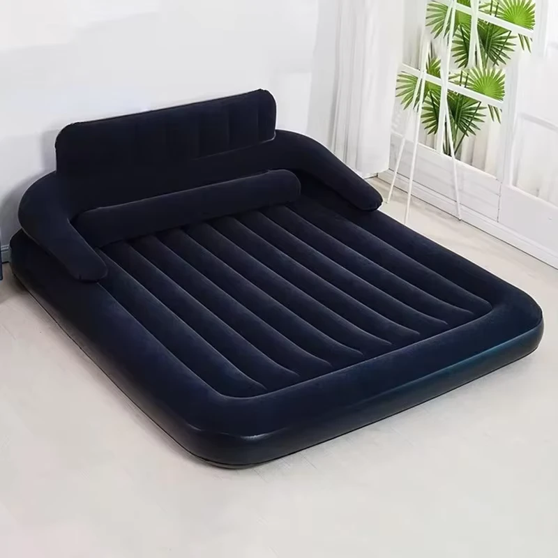 Sofá Inflável Texturizado Estilo Reclinado Ergonómico de Montagem Fácil Direto da Fábrica para Sala de Estar Moderna
