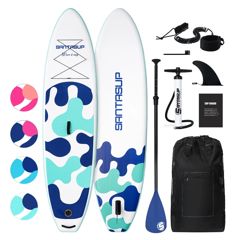 European Warehouse santasup Prancha de Paddle Inflável SUP Stand Up Paddle Board
