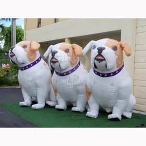Event Decoration Animal Inflatable Cartoon Bulldog Model Advertising Inflatables PVC Tarpaulin Oxford Cloth Free 3D Design