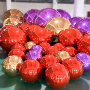 Event Decoration PVC Nightclub Inflatable Balloon Party Wedding Gold Silver Floating Disco Mirror Ball