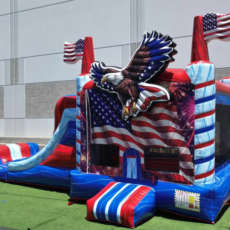 Event Ready 0.55mm PVC Outdoor Inflatable Water Slide 4x9m 5x10m with Blower for Commercial Public Pool & Neighborhood Party Use