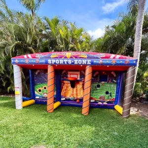 Events Carnival 3 in 1 Inflatable Games for Children Sports Outdoor Games Adults Structure Game Bounce House Commercial