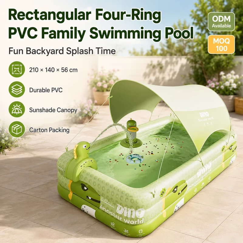 Piscina gonfiabile extra large per bambini, piscina per famiglia e intrattenimento domestico, piscina gonfiabile per famiglie