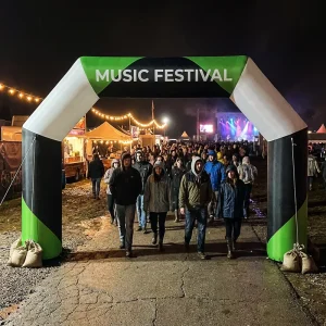 Eye Catching Custom Inflatable Finish Line Arch with Durable PVC Material for Marathon Race & Outdoor Sports Events