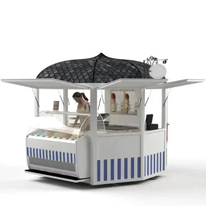 Kios Es Krim Outdoor Menarik Kios Milkshake Kios Makanan Cepat Saji