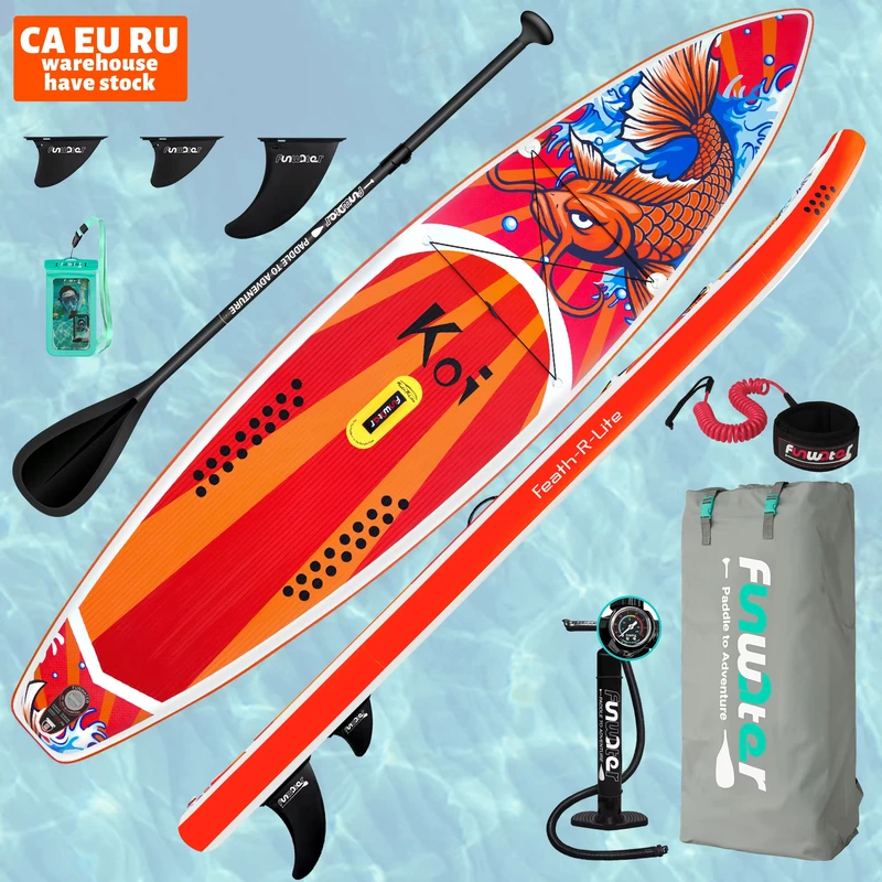 FUNWATER Dropshipping OEM Paddle Board Koi SUP de 11'6" - Planche de Surf Gonflable