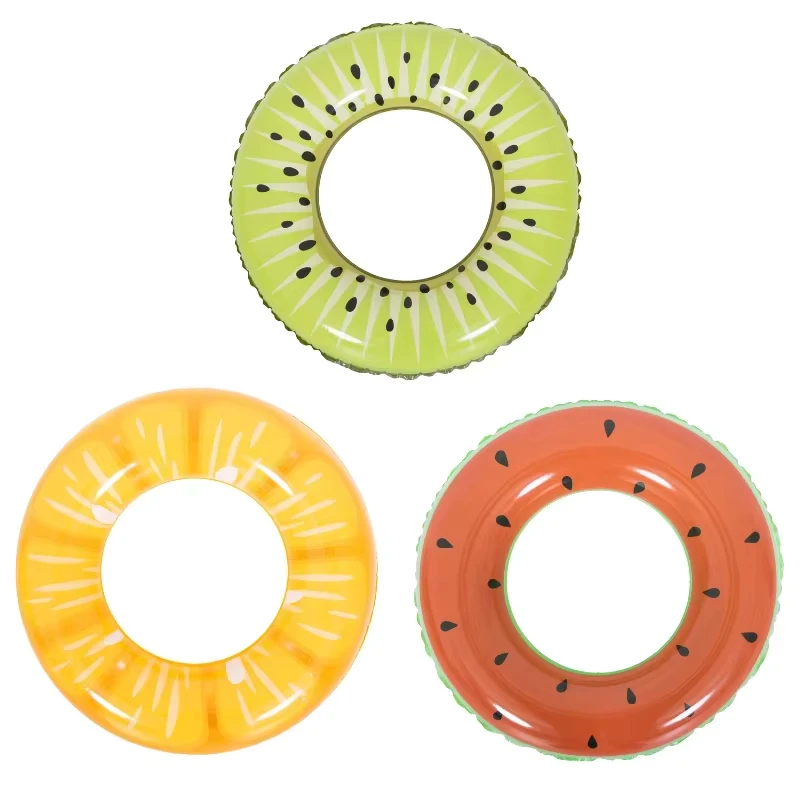 Tubi da nuoto gonfiabili a forma di frutta assortita Factory 3 Design giocattoli da spiaggia anello da nuoto gonfiabile
