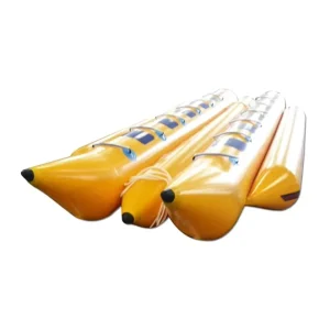 Perahu Pisang Inflatable untuk 3~6 Orang, Perahu Terapung Pisang Inflatable untuk Permainan Air Musim Panas