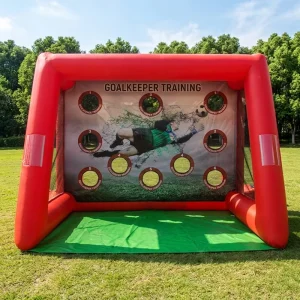 Factory Air Inflatable Soccer Shooting Carnival Game Inflatable Football Shoot Arena Rugby Carnival Games
