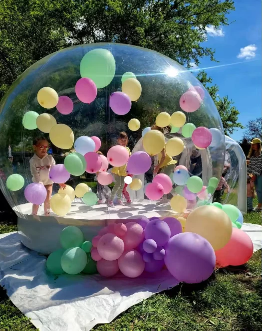 Casa Burbuja Transparente Más Vendida de Fábrica con Casa Burbuja Saltarina Inflable o Fiesta Infantil