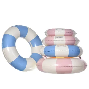 Factory Custom 60/70/90/100/120cm Baby PVC Donut Shaped Swimming Ring for Kids Adults Summer Water Beach Pool Floater Floatie