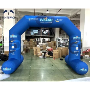 Arco Inflável Personalizado para Publicidade ao Ar Livre em Eventos de Triatlo, Arco de Início de Maratona com Marca de Evento