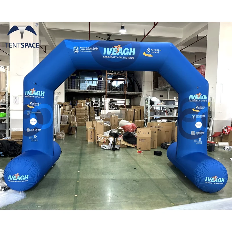 Fabrik Individuelle Werbung Aufblasbarer Bogen Außen Triathlon Sportevent Luftdicht Bogen Marathon Event Branding Startlinie