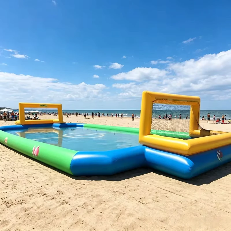 Factory Custom Full Size Inflatable Soccer Court Outdoor Team Competition Inflatable Football Field Portable Sports Playground