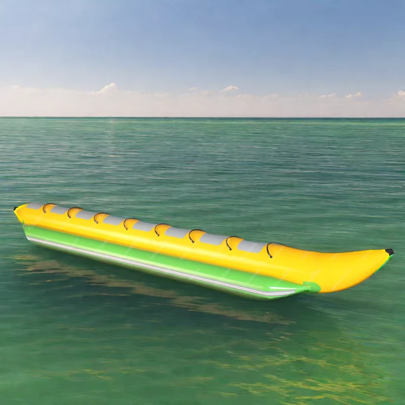 Jeu de Banane Gonflable Personnalisé pour Sports Nautiques, PVC & Vinyle pour Plage, Lac, Mer en Été