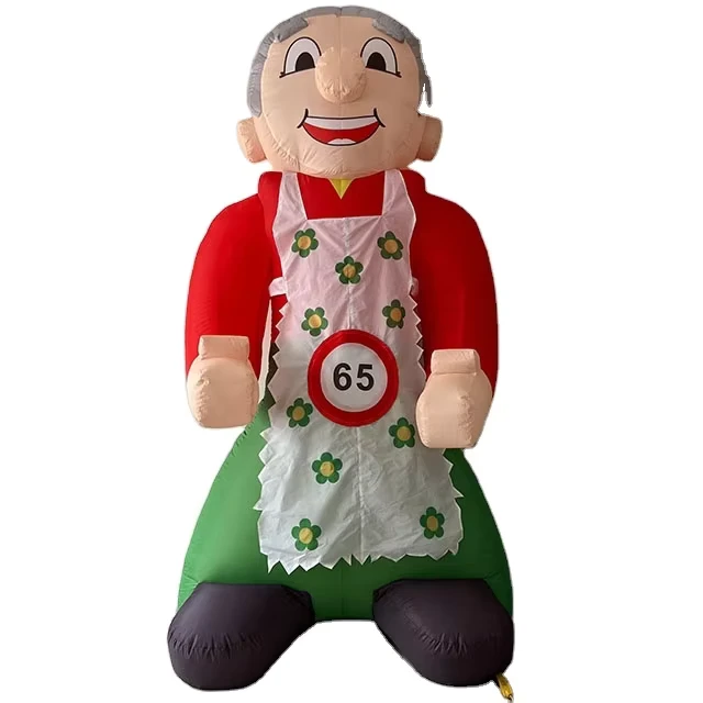 Personagens de Cartoon Infláveis Personalizados de Fábrica, Avó Inflável para Exibição