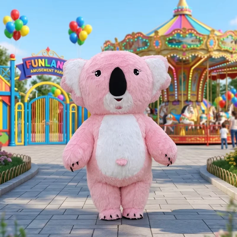 Disfraz inflable de cartoon personalizado de fábrica con ventilador de aire, inflable publicitario