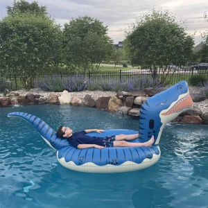 Factory Custom Inflatable Dinosaur Swimming Pool Float for Kids Adults Summer Floating Beach Pool Lounger Ride on Water Toy