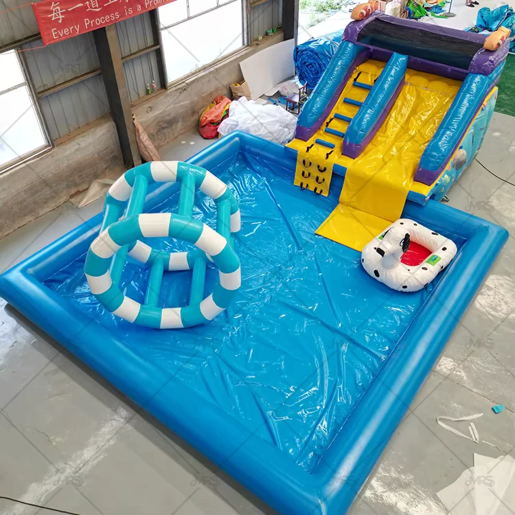 Fabrik individuelle Kinderparty-Spiel Aufblasbare Wasserrutschen Hinterhof Schloss Hüpfburg Pool PVC-Material UV