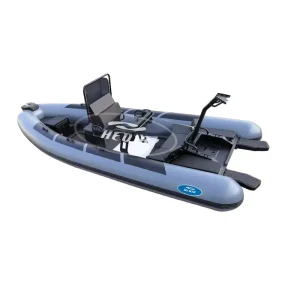 Factory Custom Logo Inflatable Boat with 600 PVC Aluminum Hull Aluminum Floor Hovercraft Rigide Motor for Fishing Lake Usage