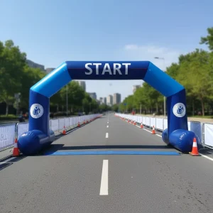 Factory Custom Logo Inflatable Robot Arch Hot Selling Start & Finish Line Advertising Inflatables
