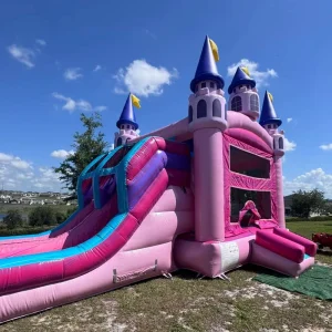 Factory Custom Outdoor Party Rental PVC Kids Commercial Bouncy Castle Inflatable Bounce House Combo Water Slide
