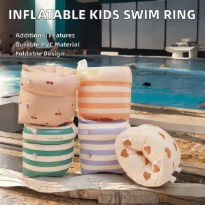 Factory Custom PVC Foldable Inflatable Swimming Arm Ring Pool Float for Women