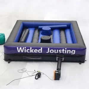 Gioco gladiatore gonfiabile con bastoni da giostra personalizzati per bambini