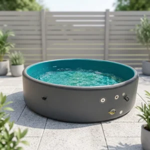 Factory Customized Children’s Home Outdoor Round PVC Inflatable Swimming Pool Brushed Foldable Durable and Sturdy