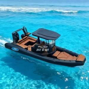 공장 맞춤형 디자인 7.6m 25FT 알루미늄 선체 럭셔리 요트 인플레이터블 스포츠 RIB 보트 SPORT 760