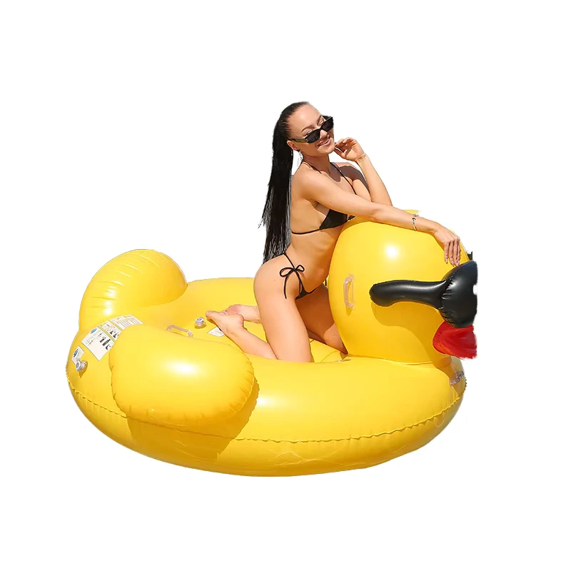 Instalações de Diversão Aquática Infláveis Personalizadas em PVC Duráveis, Flutuador de Piscina Lucky Ducky, Lounge, Brinquedos de Ilha, Resort