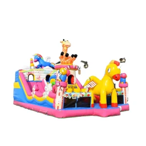 Factory Customized High Quality Cartoon Inflatable Bounce House Bouncy Castle Inflatable Combo PVC Material for Kids