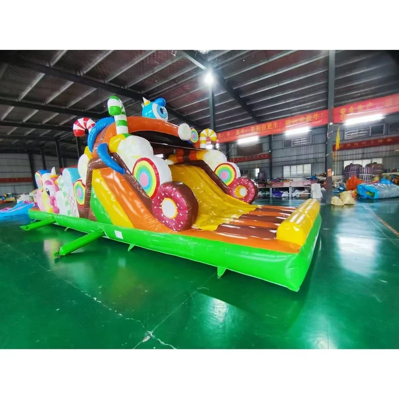 工場カスタマイズ ホットセリング PVC 商業用 充気キャッスル 海のモンスター QY ブランド 12*3M アドベンチャーパーク用