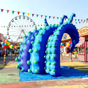 Factory Customized Inflatable Octopus Tentacles Legs Arms with Led Light Ocean Theme Event Decor for Parties Festivals