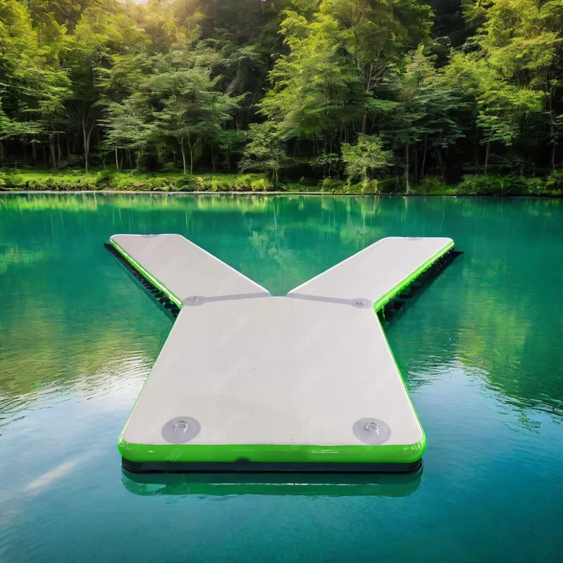 Factory Customized Inflatable Y Pontoon Dock Platform Station for Boat and Jet Ski