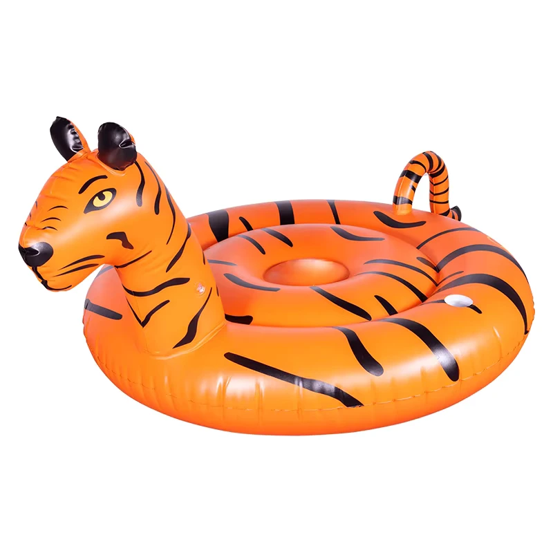 Tigre Inflable Jumbo Personalizado para Flotar en la Piscina, Juguetes de Playa en Forma de Animal Salvaje para Adultos