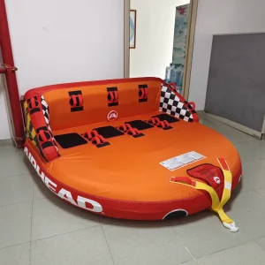 Tabung Air Inflatable Sofa dan Jet Ski yang Dapat Disesuaikan Pabrik di Laut Lingkaran Towing Banana Boat Flying Fish Sandaran