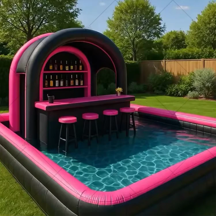 Tenda de Bar Inflável Personalizada em PVC para Exterior, Sofá Flutuante para Festas Comerciais em Quintais, Uso Adulto