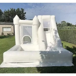 Factory Customized Wedding PVC Inflatable Castle Trampoline Slide Combination 4x4x3M