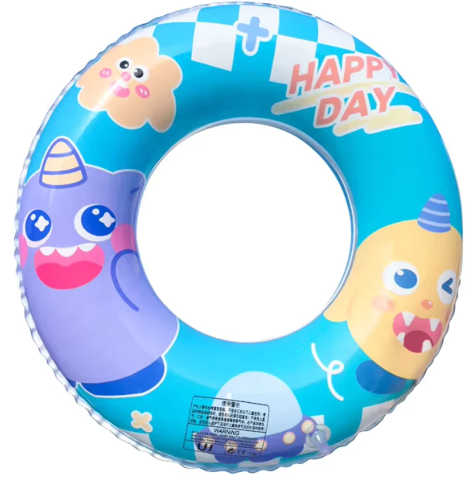 Conception d'usine 60 70 80 90 CM Anneaux de piscine gonflables en PVC pour enfants et adultes