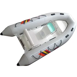 Factory Direct 3.9m Deep V Fiberglass RIB Boat Customizable Trailer Outboard Engine Surfing CE