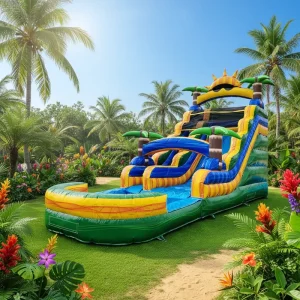 Factory Direct Colorful PVC Waterslide Inflatable Commercial PVC Inflatable Water Slide for Kids Party Rental