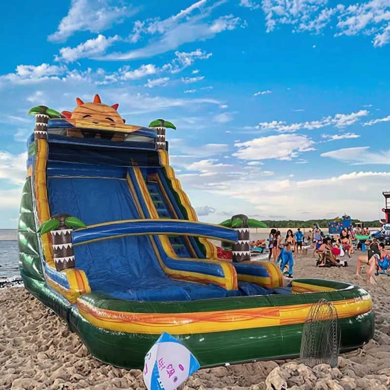 Castello Gonfiabile per Bambini e Adulti di Grado Commerciale 12m*5m*7m con Scivolo Gonfiabile
