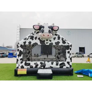 공장 직송 상업용 PVC 소 테마 인플레이터블 범퍼 캐슬 어린이용 인플레이터블 바운서 하우스 맞춤형 판매