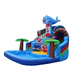 Castello gonfiabile a tema delfino, bouncer commerciale PVC, affitti per feste per bambini
