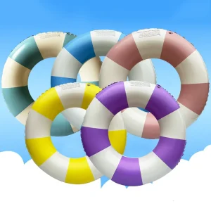 Factory Direct Custom Eco friendly PVC Circle Swimming Rings Foldable Inflatable Pool Toys for Kids and Adults