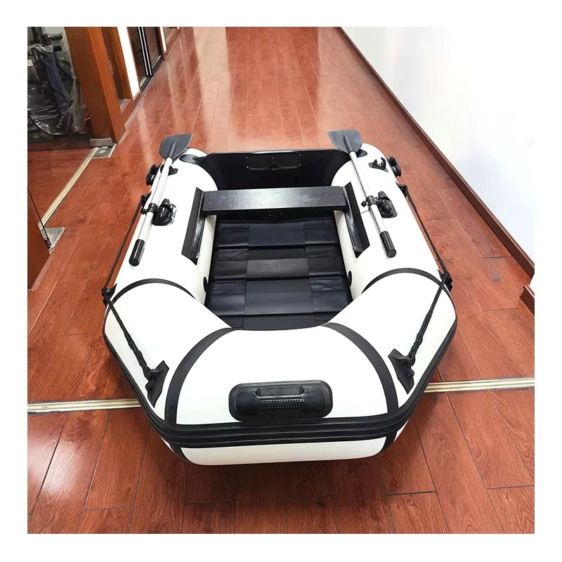 Canot pneumatique en plastique personnalisé, direct usine, portable, en PVC, bateau de pêche gonflable à ramer