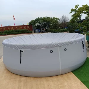 Kolam Spa Inflatable PVC Drop Stitch Langsung dari Pabrik, Tahan Lama, Portable untuk Anak-anak, Logo Kustom OEM