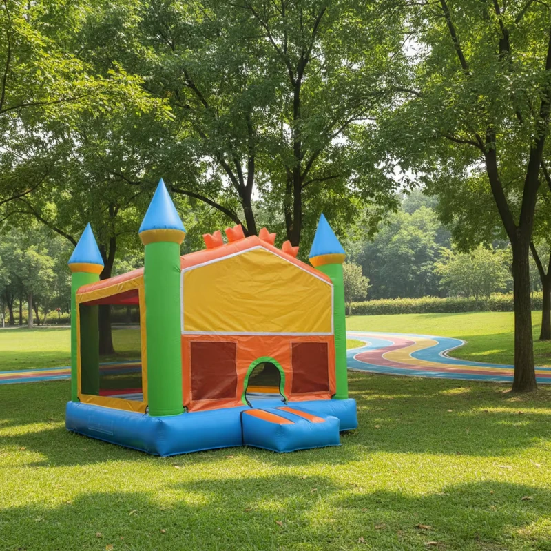 Fabrikdirekt hochwertiges kommerzielles PVC aufblasbares Schloss für Kinder, aufblasbares Sprunghaus für Spielplatz-Partyverleih