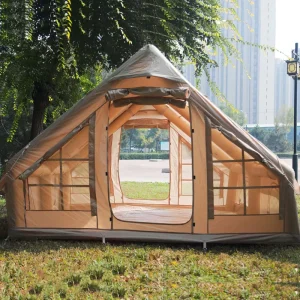 Factory Direct Inflatable Camping Tent Ultra Light Design with Waterproof Feature for Refugees